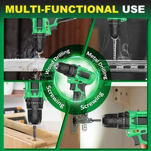 12V Cordless Drill Set With Screwdriver <b>Power</b> <b>Tools</b> and Accessories Drilling Diameter 25mm OEM Customizable CD-12HP 12V Cordless - Product Image 3