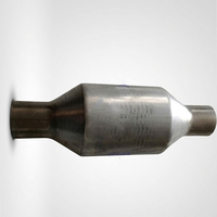Konverter Katalitik Universal High Flow 50mm 2" Baja Tahan Karat Performa Tinggi Knalpot OBDII Euro 4/5 NO CEL 200/400 CPSI