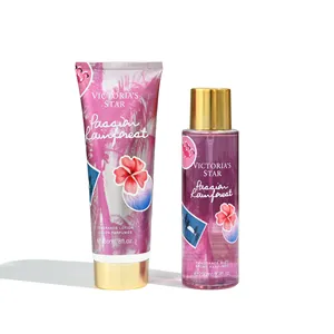 Wholesale Fragrance Women Splash 250ML 236ML Body Lotion Festival Gift Set for Girl Friend