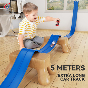 Chengji linh hoạt đua theo dõi trẻ em đồ chơi tự làm đôi theo dõi Racing Car đoạn đường nối cậu bé Quà Tặng mát linh hoạt đua xe trong nhà theo dõi cho trẻ em - Product Image 2