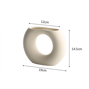 Vaso in Ceramica Semplice Stile Europeo, Contenitore Moderno per Composizioni Floreali, Decorazione Casa e Regalo - Product Image 6