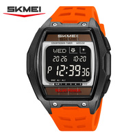 Jam Tangan Digital Pria Skmei 2750 Laris Manis, Tali Silikon, Tampilan Tanggal, Kronograf, Multifungsi, Olahraga