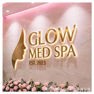 Rebow Custom <b>Acrylic</b> Led Backlit <b>Letters</b> Metal Signs Storefront Advertising Logo Billboards - Product Image 4