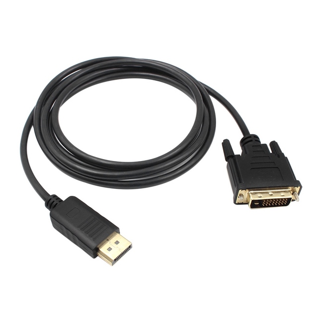 1.8M DP DVI Adapter DisplayPort DVI Cable Converter Male Male Video Cable 1080P Monitor