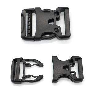 A-Type Hollow Plastic Buckle Black One-Way Adjustable <b>Snap</b> <b>Fastener</b> For Outdoor Bag Webbing Accessory - Product Image 2