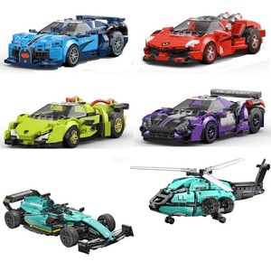 <span class=keywords><strong>Jeu</strong></span> <span class=keywords><strong>de</strong></span> construction en plastique personnalisé <span class=keywords><strong>de</strong></span> 736 pièces 1:14, transformable 2 en 1, voiture <span class=keywords><strong>de</strong></span> course F1 (à tirer en arrière), jouet DIY pour garçons - Product Image 2