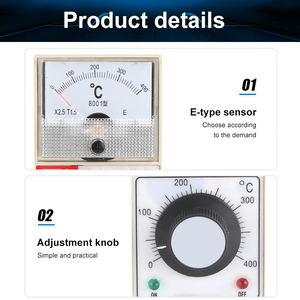 TDA-8001 इलेक्ट्रिक ओवन तापमान नियंत्रक k प्रकार 300 400 डिग्री 220v 380V नॉब नियंत्रण - Product Image 4