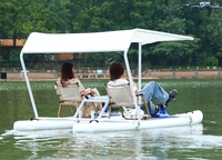 Catamaran gonflable à pédales pour 2 personnes avec planche de SUP gonflable, propulsion électrique, moteur, SUP gonflable pour la pêche
