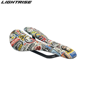 Coussin de siège de vélo de route en fibre de carbone confortable avec selle de siège de vélo de montagne de peinture comique - Product Image 3