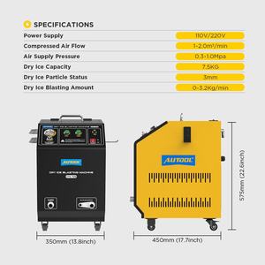 Machine de nettoyage par sablage à glace sèche AUTOOL HTS705 110V 220V pour voitures, nettoyeur de carbone AUTOOL HTS705 - Product Image 4