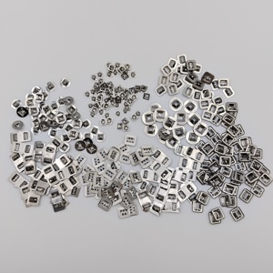Quadratische Edelstahl 201 Silber-Clips Ring 6,00x6,00mm für Kunststoff-Sicherheitssiegel - Product Image 3