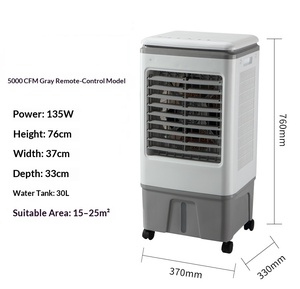 Ventilateur d'air refroidi à l'eau, refroidisseur d'air portable à eau, refroidisseur d'air domestique et industriel, ventilateur de refroidissement à eau - Product Image 6
