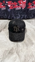 Gorra de Béisbol de 5 Paneles con Visera Curva, Estilo Nuevo, Personalizada, de Gamuza y Algodón, Gorras Deportivas B CROSS, Sombreros Barbas Originales con Logotipo de Diamantes de Imitación