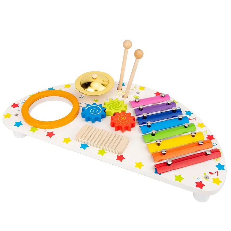 Hot Selling Houten Xylofoon Speelgoed Multifunctionele Octaaf Slaginstrument Kinderen Muziek Vroege Onderwijs Speelgoed