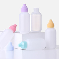 Flacon compte-gouttes en plastique rechargeable vide compressible liquide pour les yeux huile essentielle flacon à presser correcteur fond de teint flacon à presser