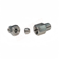 Raccords à Ferrule Revêtus de PTFE Hongduan SUS304/316, Garantie 1 An, Montage de Capteur Thermique pour l'Industrie Chimique