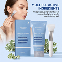 Masque hydratant nourrissant OEM pour unifier le teint, masque de nuit translucide avec spatule, doux et non irritant, utilisation nocturne