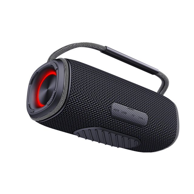 Portable Wireless Speakers BT 5.3 Sound Boombox with RGB LED Lighting 40W Powerful Output Waterproof Outdoor Speaker