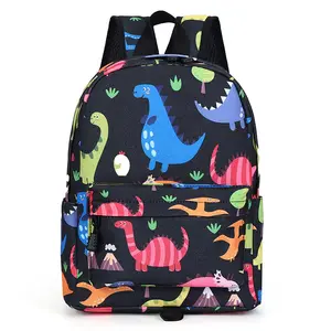 Factory Wholesale High Quality Canvas Lightweight Kindergarten Primary Bag Backpack Cartoon Portable School Bags