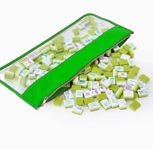 Juego de Mahjong Americano Plegable de 4 Niveles, 160 Fichas de Color Verde Intenso, de Lujo y Moderno, Personalizable, Bajo MOQ, Directo de Fábrica - Product Image 1