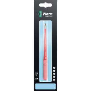 Wera-05033655001 VDE ใบมีดสเตนเลส Pozidriv เปลี่ยนได้ (บรรจุภัณฑ์แบบบริการตนเอง)-4013288220424แทรกหุ้มฉนวน - Product Image 1