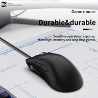 OEM kustom ultra-ringan gaya 6D Mouse Gaming berkabel dan nirkabel tiga Mode isi ulang
