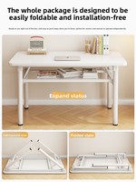 Panneau artificiel pliable Surface bureau d'ordinateur Table de bureau bureau à domicile bureau chambre Simple petit bureau d'étude minimaliste