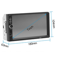 Pantalla táctil de 7 pulgadas Estéreo para automóvil HD IPS Inalámbrico Carplay Android Auto MP5 Player
