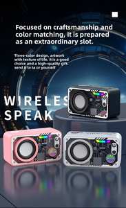 Mini Altavoz TWS Transparente, Portátil e Inalámbrico con Bluetooth, Luces LED RGB, Sonido Estéreo, Subwoofer, Ritmo Musical - Product Image 6