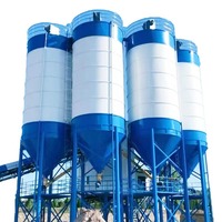 Vertikales 120t Lagersilo 120 Tonnen Zementtank für Mega-Brücken- und Autobahn-Baustellen Schwerlast-Schüttgutbehälter