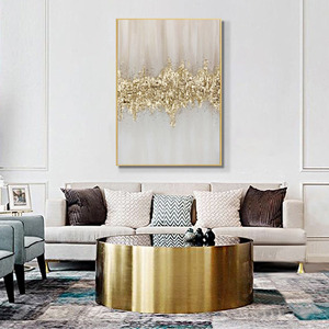 <span class=keywords><strong>Peinture</strong></span> <span class=keywords><strong>acrylique</strong></span> <span class=keywords><strong>d</strong></span>écorative faite à la main avec texture en <span class=keywords><strong>feuille</strong></span> <span class=keywords><strong>d</strong></span>'<span class=keywords><strong>or</strong></span> Logo personnalisé affiche <span class=keywords><strong>d</strong></span>écor Art mural - Product Image 4