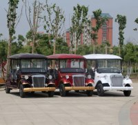 Voiturette de golf électrique vintage classique DZY personnalisée, 14 places, qualité supérieure, alternateur métallique 4000W 72V, vente en gros