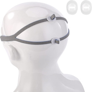 Fabricación de fábrica P10 Sistema De Almohada nasal Correa de repuesto para la cabeza Cojín de silicona azul/gris Máscara nasal con correa para la cabeza - Product Image 5