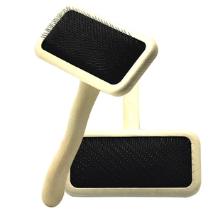 Fácil de usar con mango de madera Durable mascotas perro gato limpieza Dematting cepillo del peine - Product Image 2