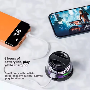 Portable for <strong>Bluetooth</strong> <strong>Speaker</strong> with RGB Lighting &amp; Magnetic <strong>Speaker</strong> BT5.4 <strong>Mini</strong> Sound <strong>Box</strong> 7 Hours Playback Phone Holder Factory P - Product Image 5