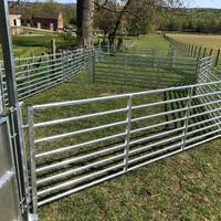 Panneaux de clôture pour bétail galvanisés à chaud, résistants aux intempéries, faciles à assembler, portables, pour enclos à moutons, pour la ferme