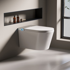 Sang Trọng Tự Điều Chỉnh Nhiệt Độ Tự Động Lật Chân Cảm Biến Xả Thông Minh Treo Tường Thông Minh Nhà Vệ Sinh Chỗ Ngồi Tường Treo Nhà Vệ Sinh Với Xe Tăng - Product Image 1