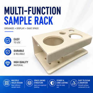 Estante de almacenamiento temporal multifunción para muestras, soporte de ABS de 2 capas para muestras, soporte temporal para colocación de muestras de laboratorio - Product Image 1