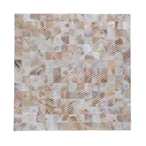 European Style Pearl White Home Background Wall Decoration Material 3D Shell Mosaic Closely Assembled