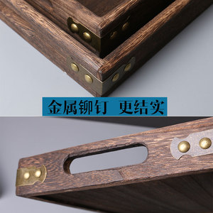 Antique-style wooden incense burner tray, sandalwood incense burner, solid paulownia wood, large, medium, and <b>small</b> sizes, - Product Image 5