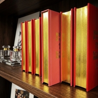 Livre de fiction de luxe personnalisé, recyclable, avec dorure à l'or, couverture rigide, impression de bord pulvérisé, impression de livres reliés