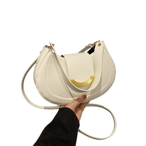 Bolso de Hombro Estilo Coreano Retro para Mujer, Nueva Moda Primavera 2025, Bolso de Mano de Cuero PU de Color Sólido con Cierre Abierto, Venta al por Mayor - Product Image 3