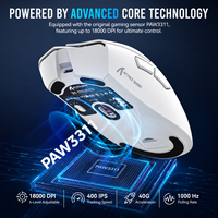 Ratón para Juegos Attack Shark R1 Personalizado, RGB, USB, Óptico, Ergonómico, Accesorios de Computadora, Ratón Inalámbrico para PC