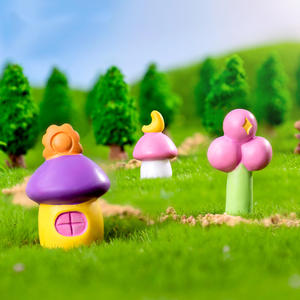 Resina colorida miniatura Jardín <span class=keywords><strong>de</strong></span> hadas <span class=keywords><strong>Casa</strong></span> <span class=keywords><strong>de</strong></span> setas Micro paisaje decoración al aire libre decoración del hogar planta macetas adornos - Product Image 3