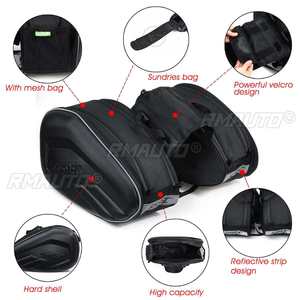 Sacs de moto étanches 58L (lot de 2) – Sacs intérieurs, sacoches de selle, bagages, boîte de rangement pour siège arrière de moto - Product Image 3