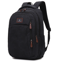 Sac à dos de sport décontracté en toile vintage, grande capacité, multi-poches, résistant à l'eau, pour ordinateur portable, voyage, sac à dos de jour