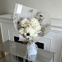 Papier de soie translucide pour emballage floral, papier calque mat givré pour bouquets, matériel d'emballage floral, fournitures pour fleuristes
