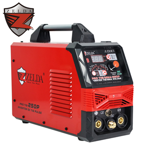 Máquina de Soldar ZELDA PRO-TIG/MMA-250P Pulse 2 en 1, Doble Uso, Portátil, Digital, Argón - Product Image 2
