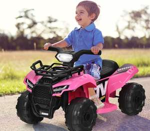 Costzon Kids ATV <span class=keywords><strong>6V</strong></span> Véhicule électrique à piles Quatre roues <span class=keywords><strong>Quad</strong></span> Ride on Car Toy pour garçons filles - Product Image 2