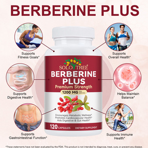 Suplemento de Berberina Plus de Marca Privada SOLOTREE, Cápsulas de Berberina de Alta Potencia de 1200 mg para Apoyar <span class=keywords><strong>la</strong></span> Salud Digestiva e Inmunológica - Product Image 3